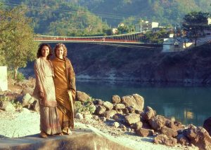 Anna and Linnea, Rishikesh 1980